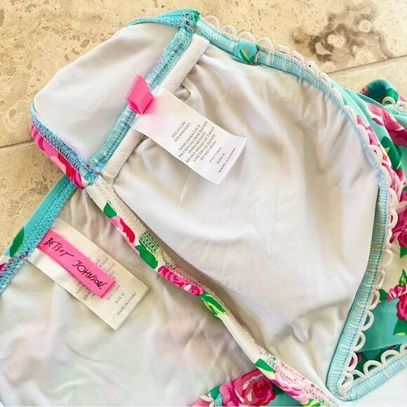 Betsy Johnson Floral High Waisted Swimsuit Set - Picture 5 of 5